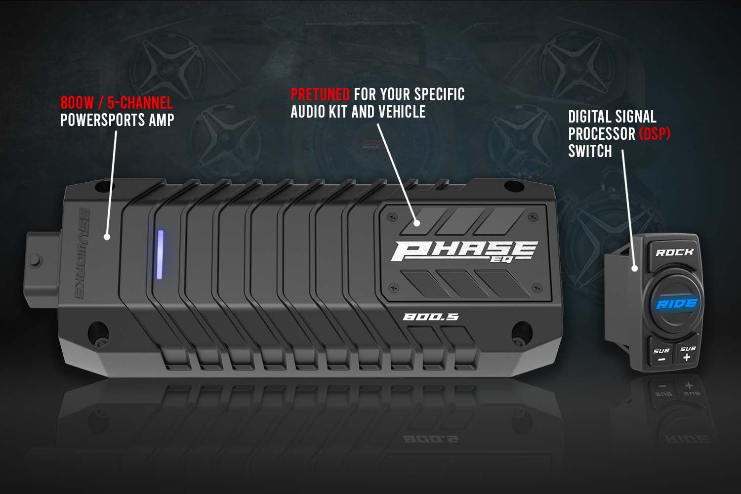 2018-2023 Polaris Ranger XP1000 5-Speaker SSV Audio System for Ride Command