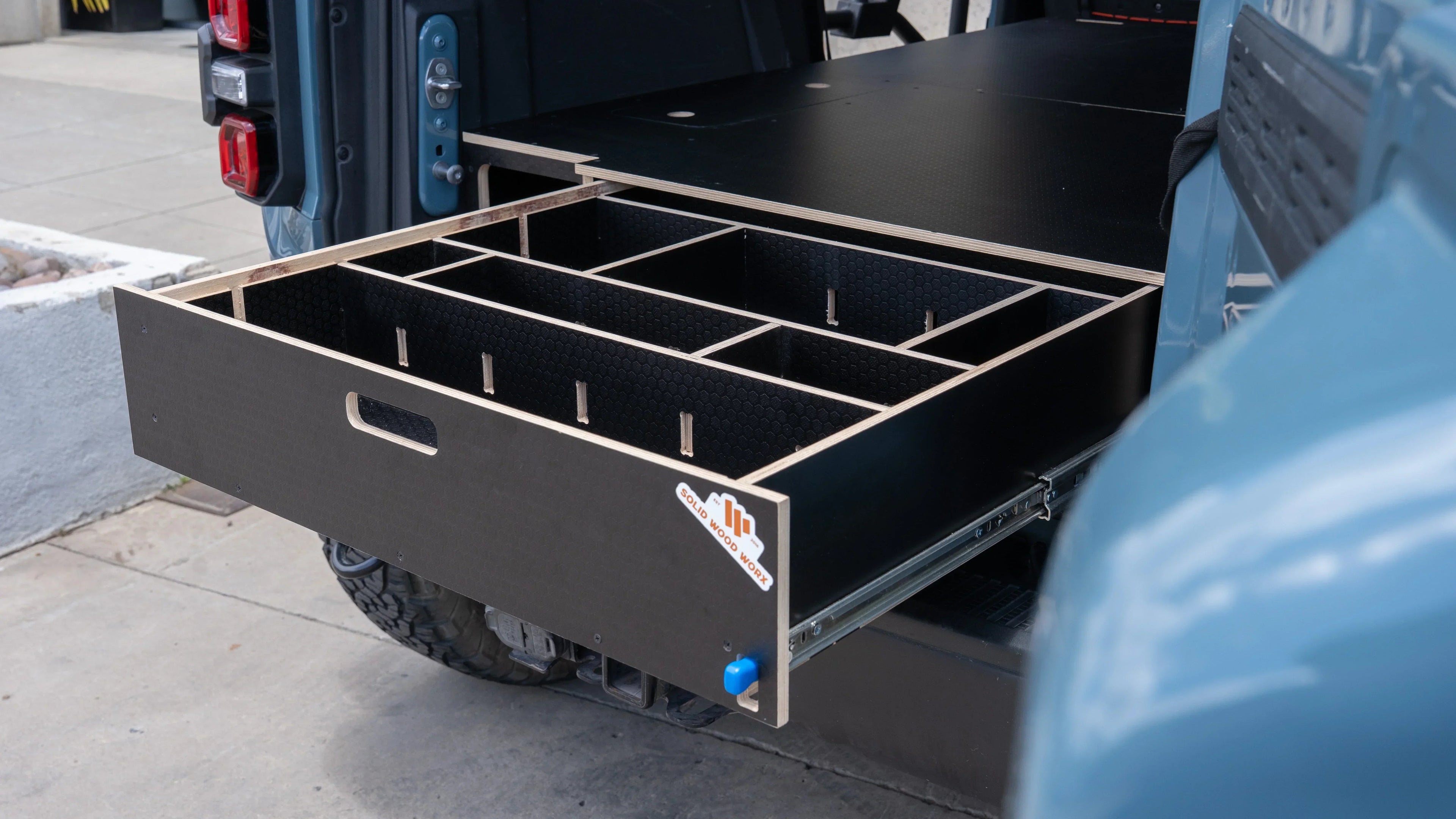 Bronco 4-Door Single Drawer Storage PreCut Kit - 2 options