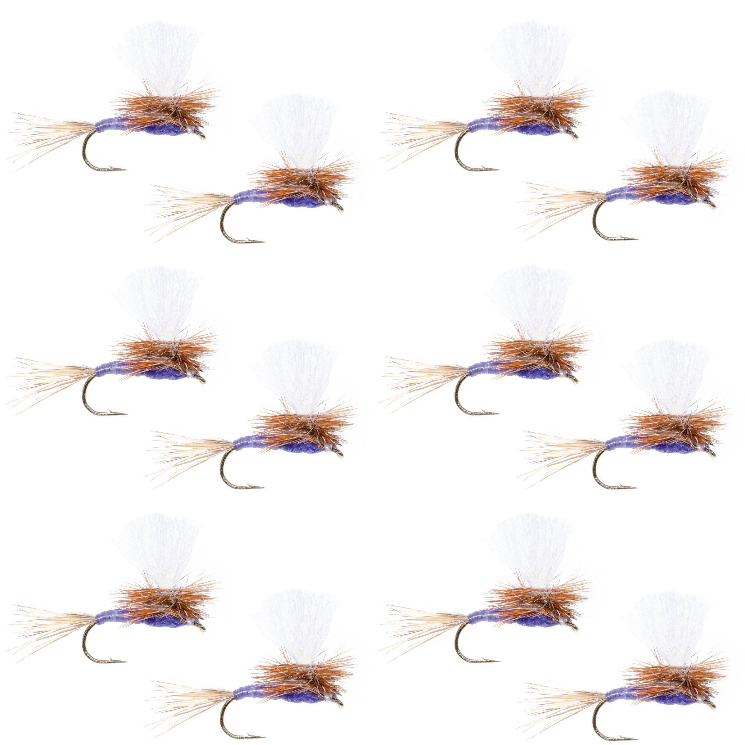 Parachute Purple Haze Dry Fly - 12 Flies Size 20