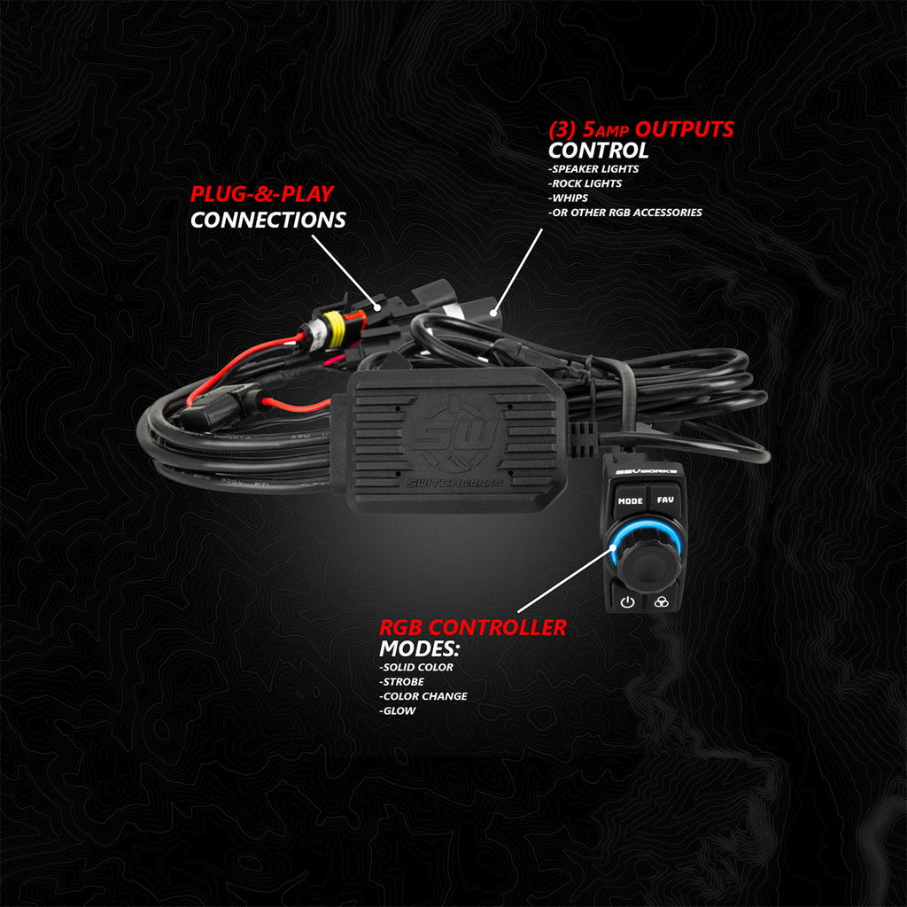 2024 Can-Am® Maverick R, Phase-5 V-Spec 1650watt 6-Speaker System