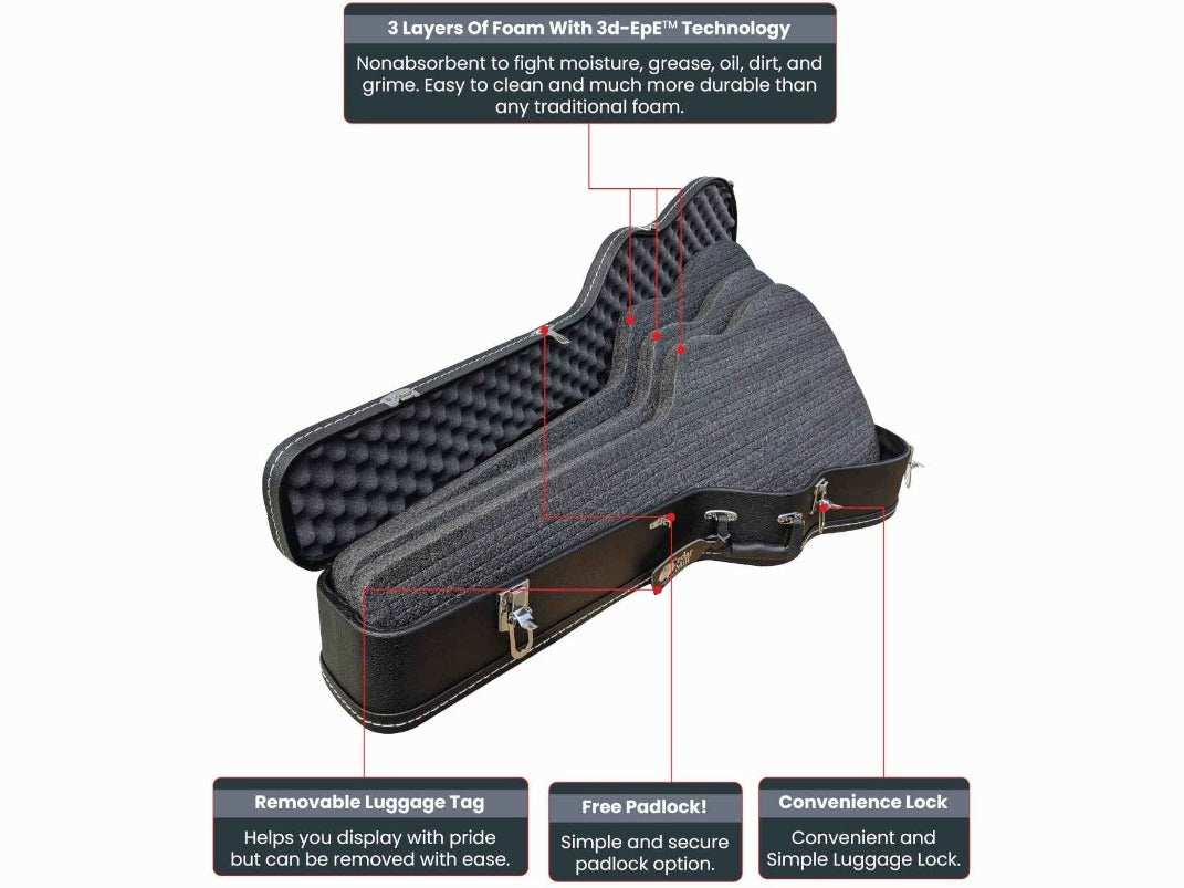 Discreet Concealment Guitar Rifle Case