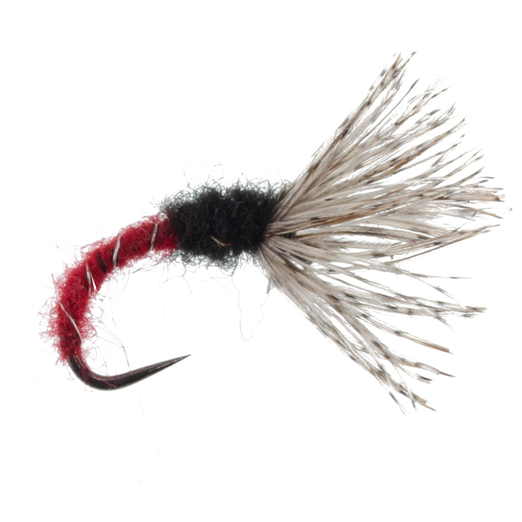 Red Zebra Sakasa Kebari - 12 Tenkara Flies - Size 12