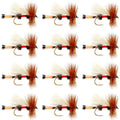 Royal Trude Classic Hair Wing Dry Fly - 1 Dozen Flies Hook Size 12