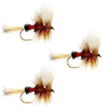 3 Pack Royal Wulff Classic Hair Wing Dry Fly - Hook Size 18