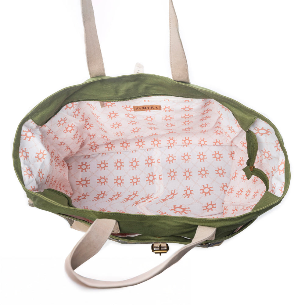 Myra Ranger's Day Weekender Bag in Shadow Camo Green