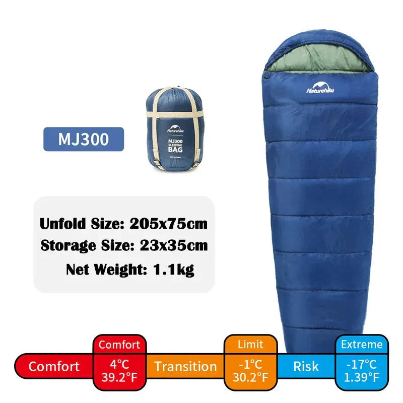 MJ300/MJ600 Ultralight Camping Sleeping Bags