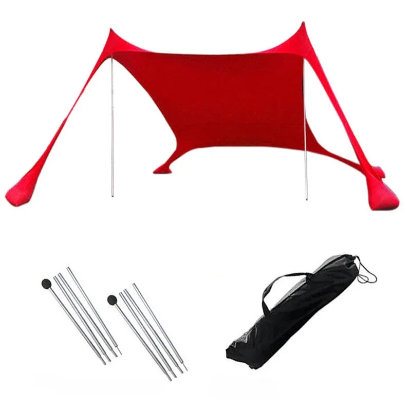 Windproof  UPF50+ Beach Canopy with Tents