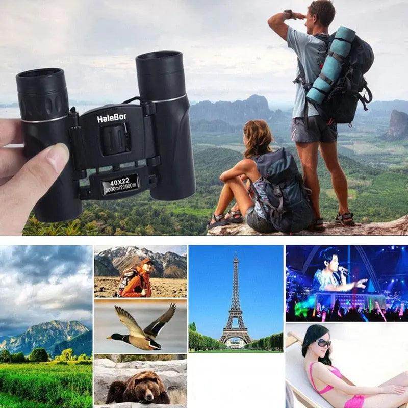 Compact High-Magnification Binoculars with Dual Focus