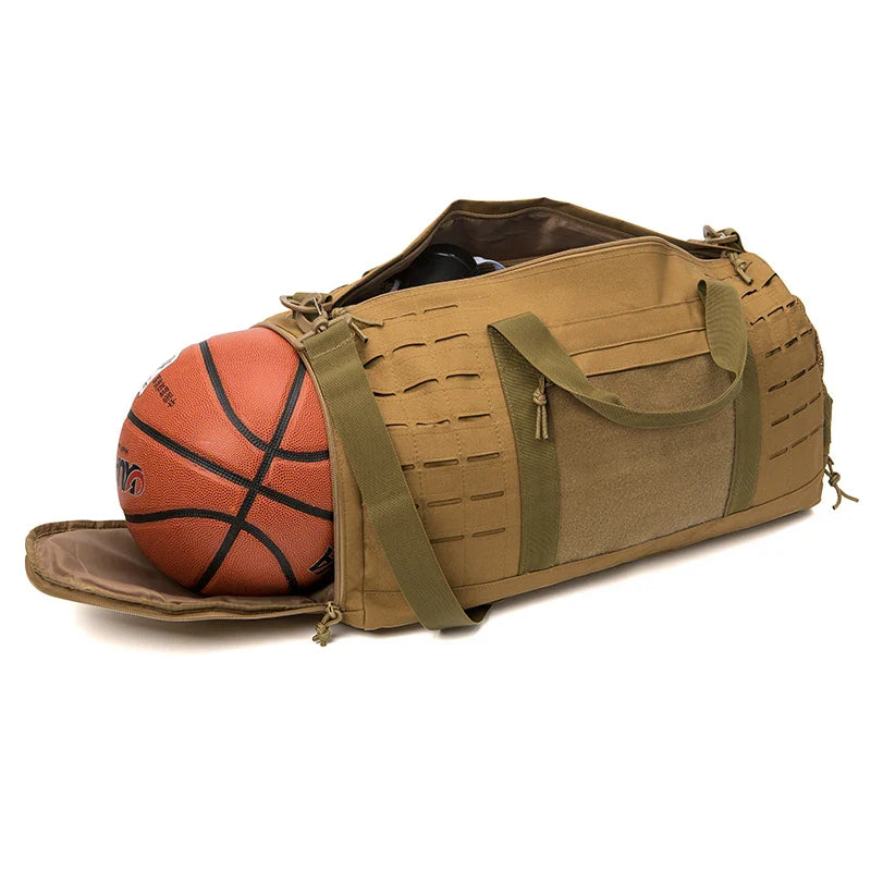 Heavy-Duty Gym Bag with Multiple Compartments and Shoe Storage