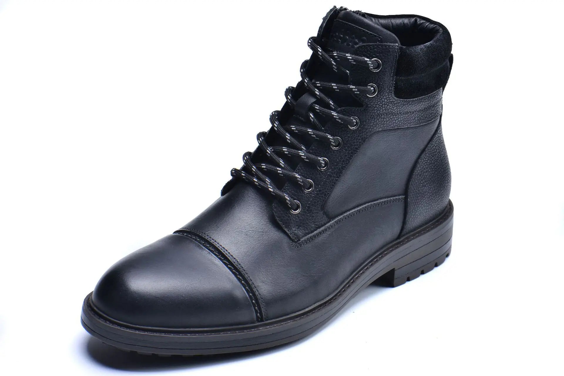 Men's Genuine Leather British Ankle Boots - Business Casual
