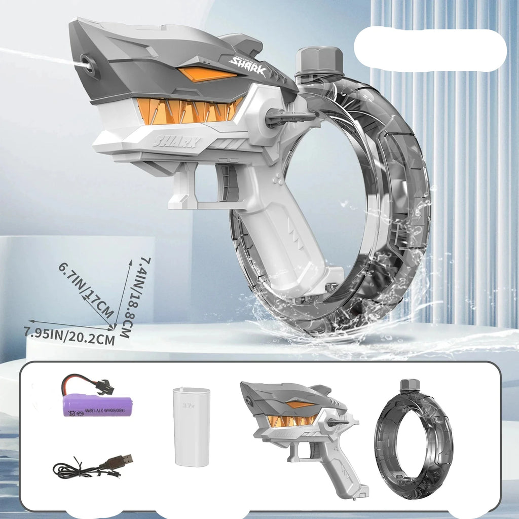 Automatic Shark Water Gun  Kids' Summer Party Essential