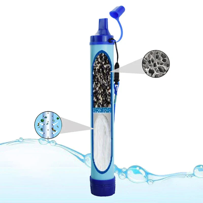 PureFlow Outdoor Straw: 4-Stage Camping Water Filter