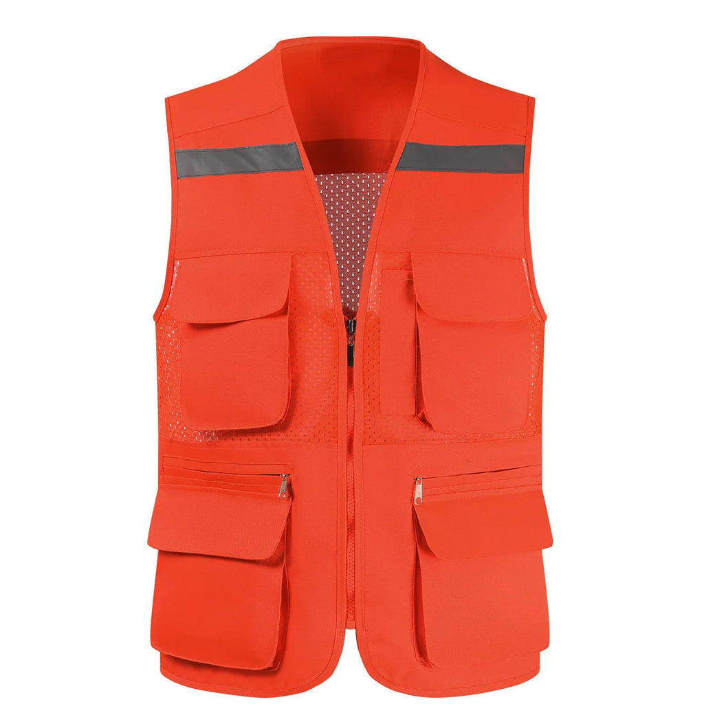 Breathable Mesh Fishing Vest with Multiple Pockets