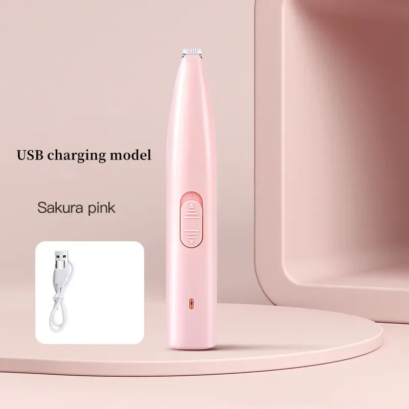 Electric Pet Trimmer for Cats & Dogs – Quiet USB Trimmer