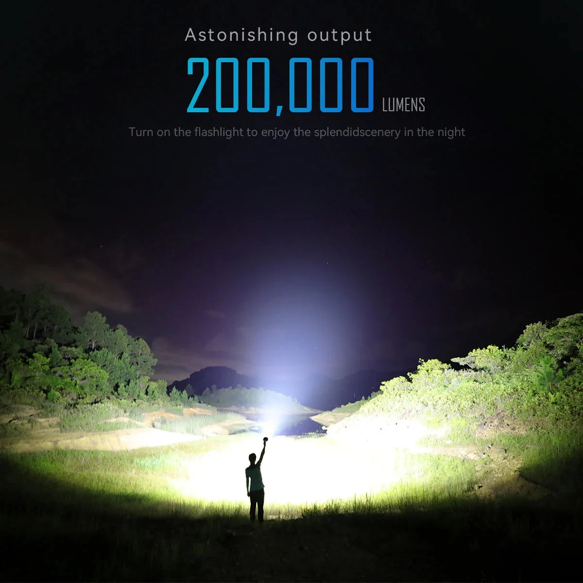 Professional-Grade Searchlight for Outdoor Adventures