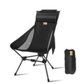 Lightweight Folding Camping Chair with Headrest and Storage Bag