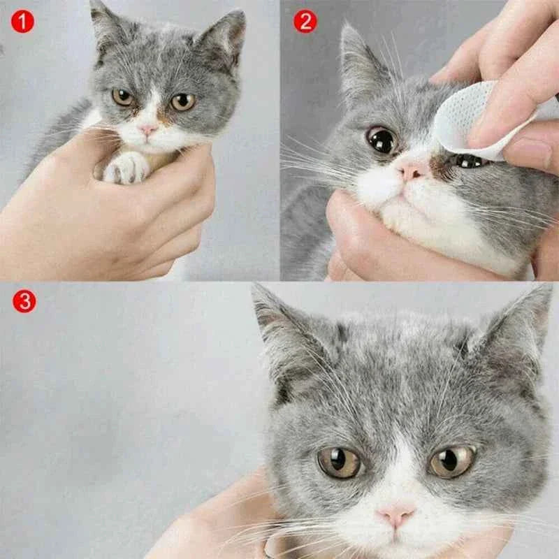 Gentle Pet Eye Wipes for Tear Stains 130 Pcs