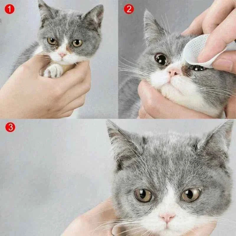 Gentle Pet Eye Wipes for Tear Stains 130 Pcs