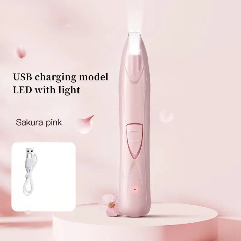 Electric Pet Trimmer for Cats & Dogs – Quiet USB Trimmer