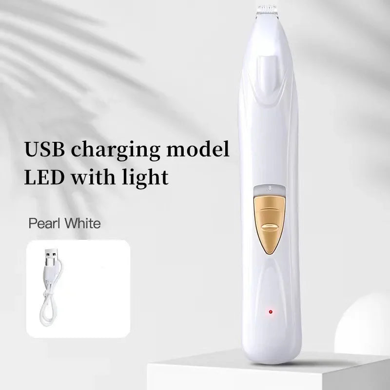 Electric Pet Trimmer for Cats & Dogs – Quiet USB Trimmer