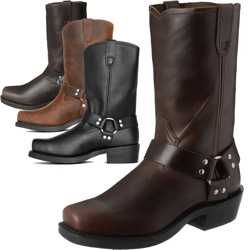 Classic Style: Men's Retro Cowboy Boots