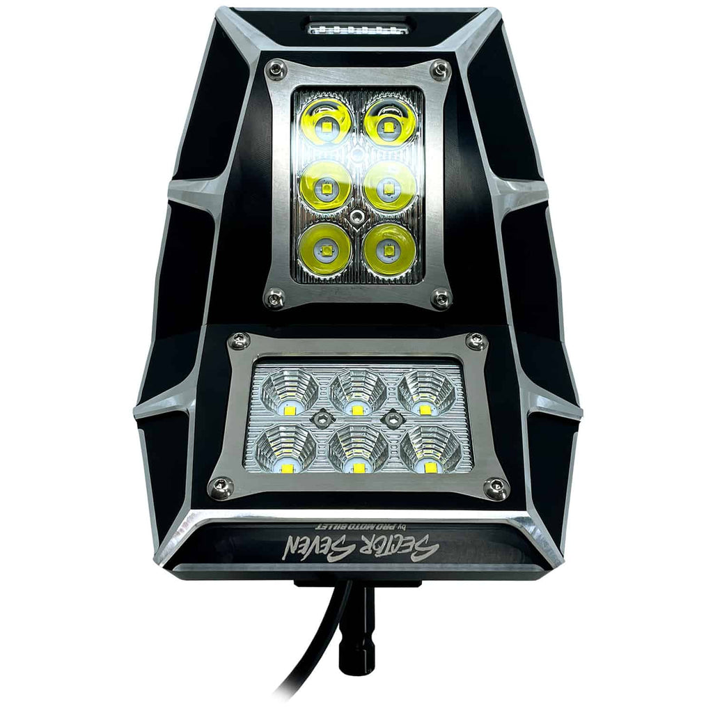 Sector Seven Sawtooth LED Light Mirrors With Turn Signal