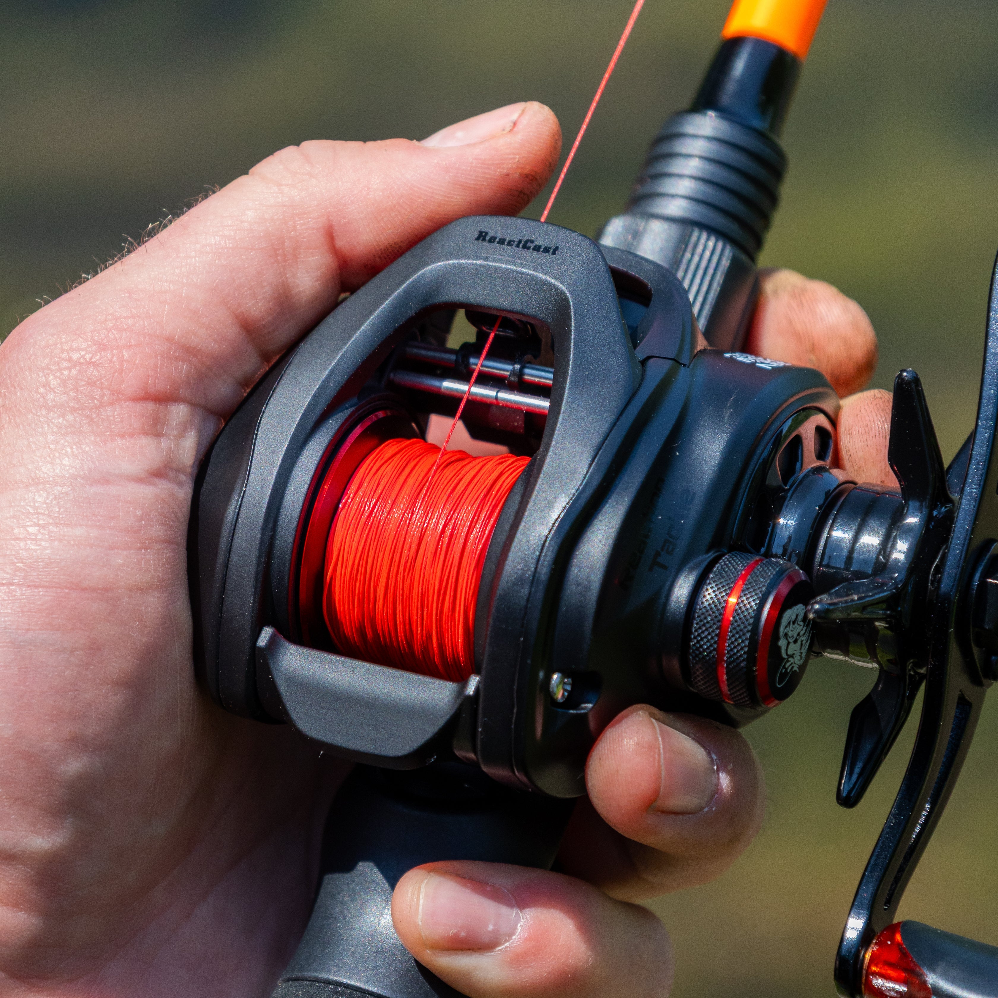 Reaction Tackle X8 Braided Fishing Line - NO FADE Red 8 Strand - NEW