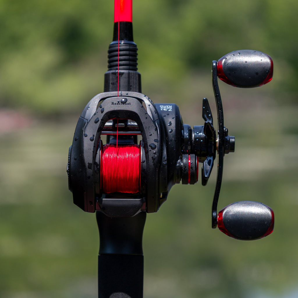 Reaction Tackle X8 Braided Fishing Line - NO FADE Red 8 Strand - NEW