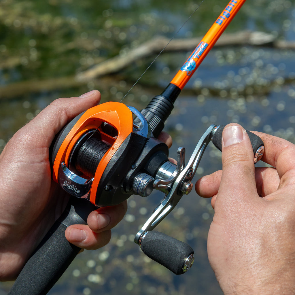 Reaction Tackle Fishing Rod and Baitcasting Reel Combo - Big Bite - NEW