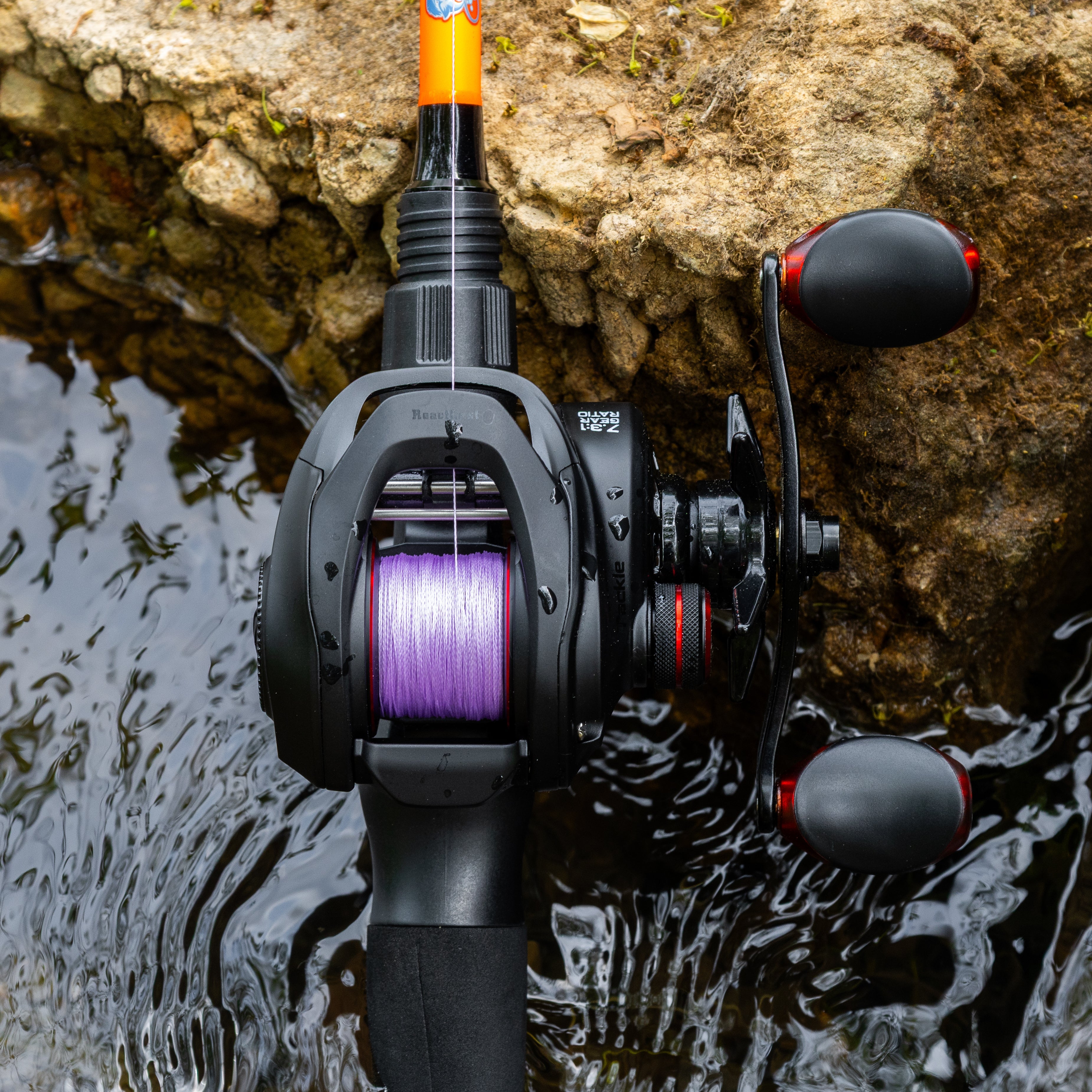 Reaction Tackle Braided Fishing Line - Purple - NEW
