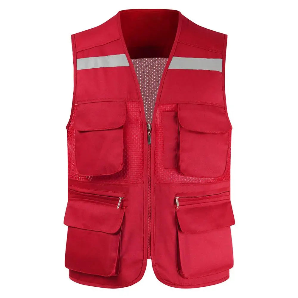 Breathable Mesh Fishing Vest with Multiple Pockets
