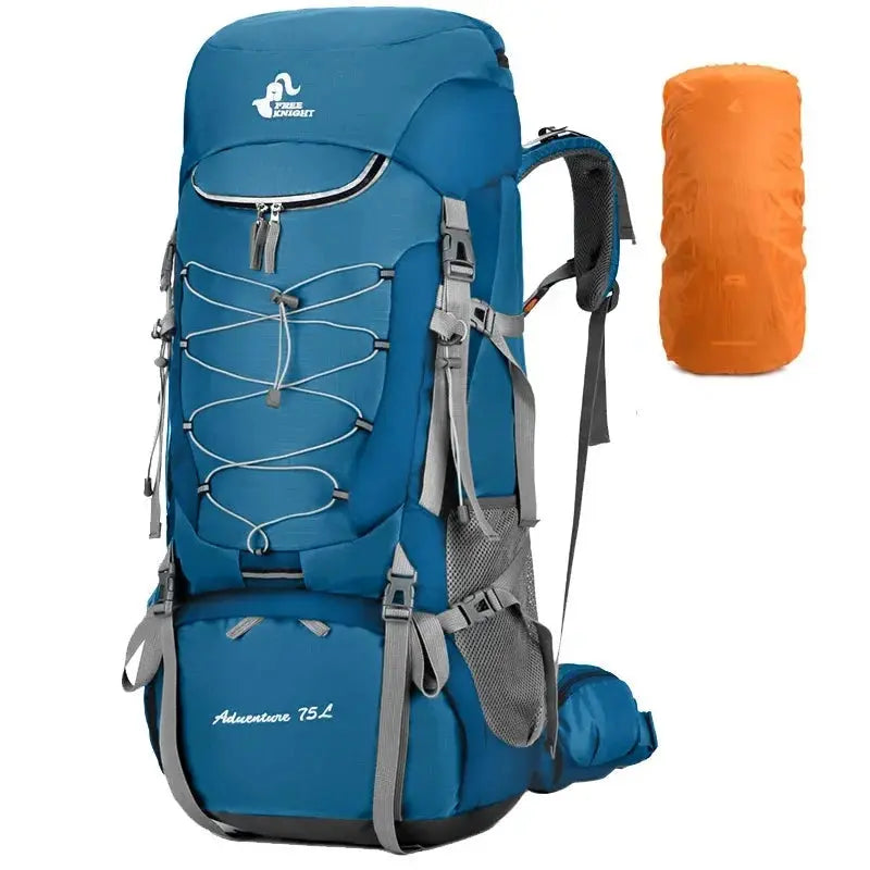 75L Camping Backpack Travel Sport Bag With Rain Cover