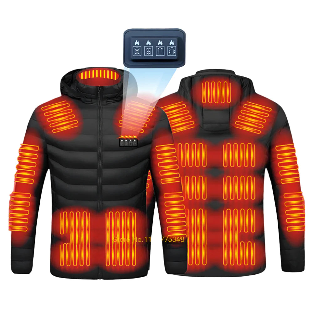 Heated Jacket for Men & Women  USB Electric Winter Coat