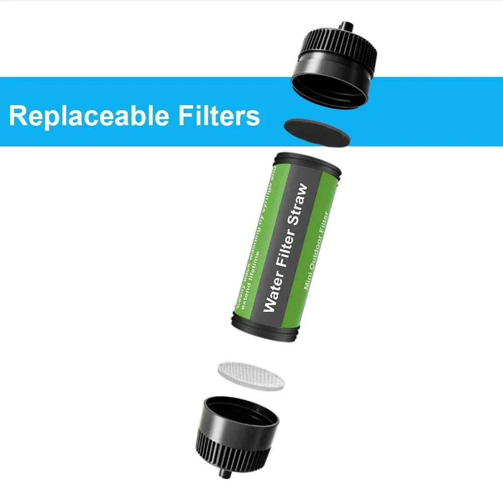 Portable Outdoor Water Filter Straw System