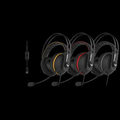 ASUS TUF GAMING H7 RED  PC/ PS4 Gaming Headset with Onboard 7.1