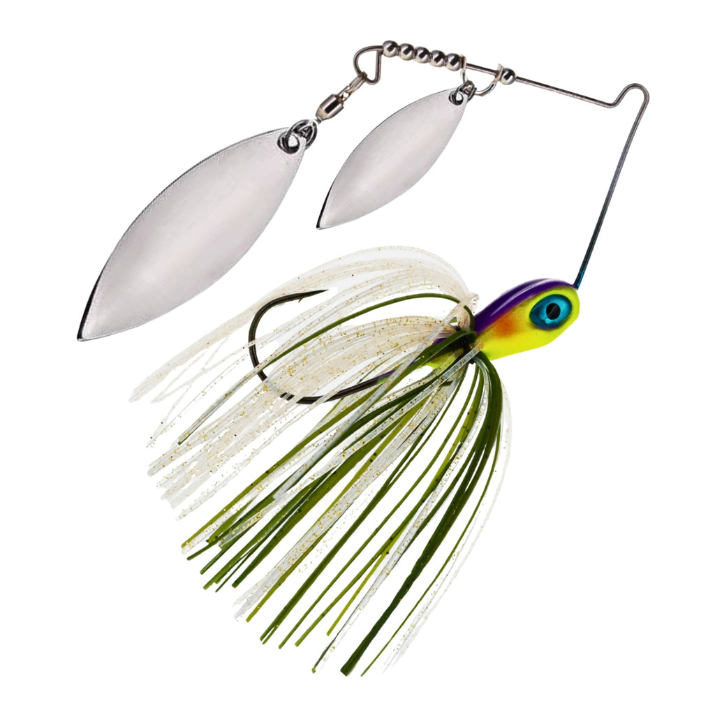 Reaction Tackle Lead Double Willow Blade Spinnerbait Jigs (3-Pack) - New