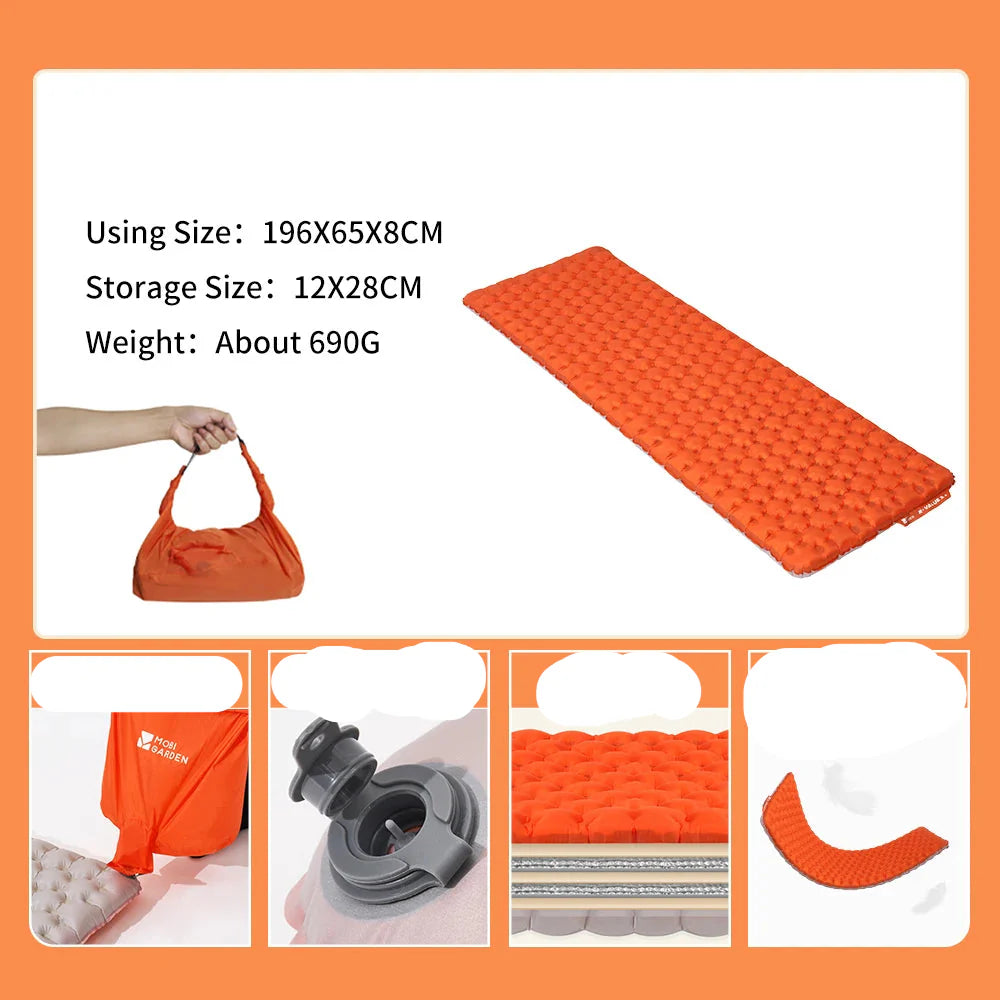 Comfortable Camping Sleep Single R Value 3.9 Air Mat