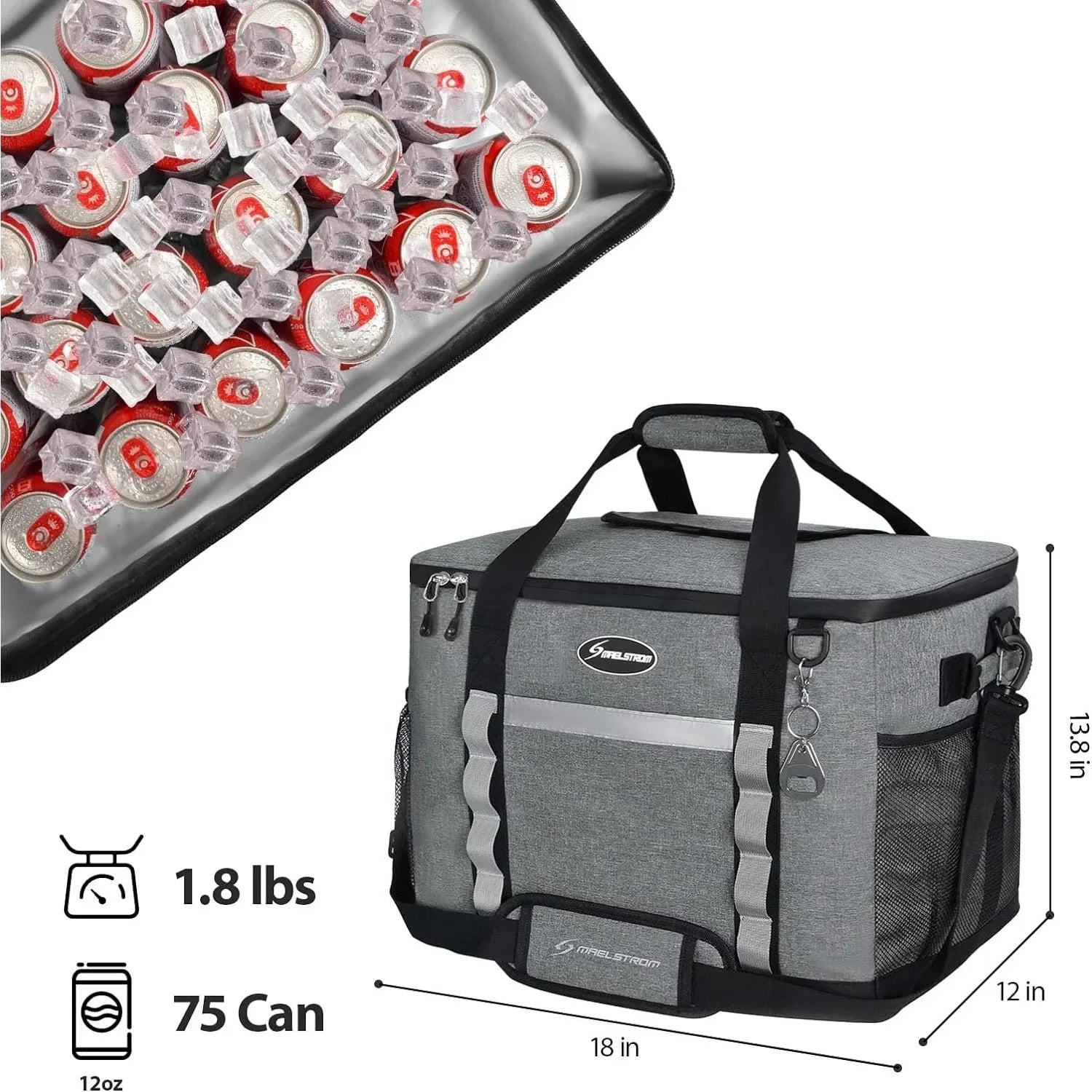 Leakproof Collapsible Cooler for Camping and Beach