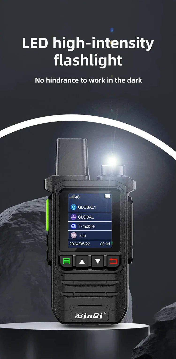 BINQI-K6 4G POC Walkie Talkie - 5000km Global Range