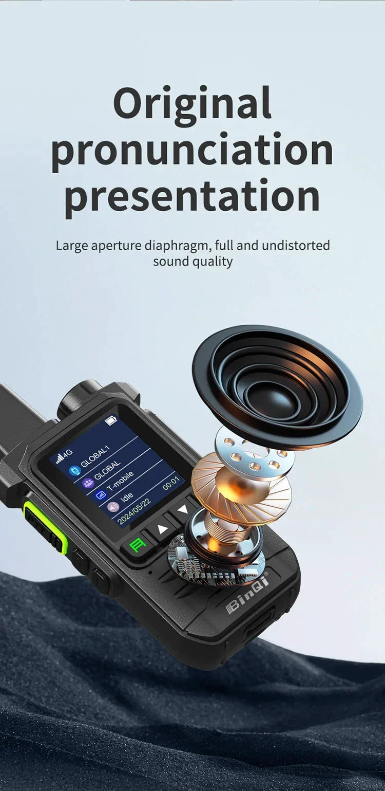 BINQI-K6 4G POC Walkie Talkie - 5000km Global Range