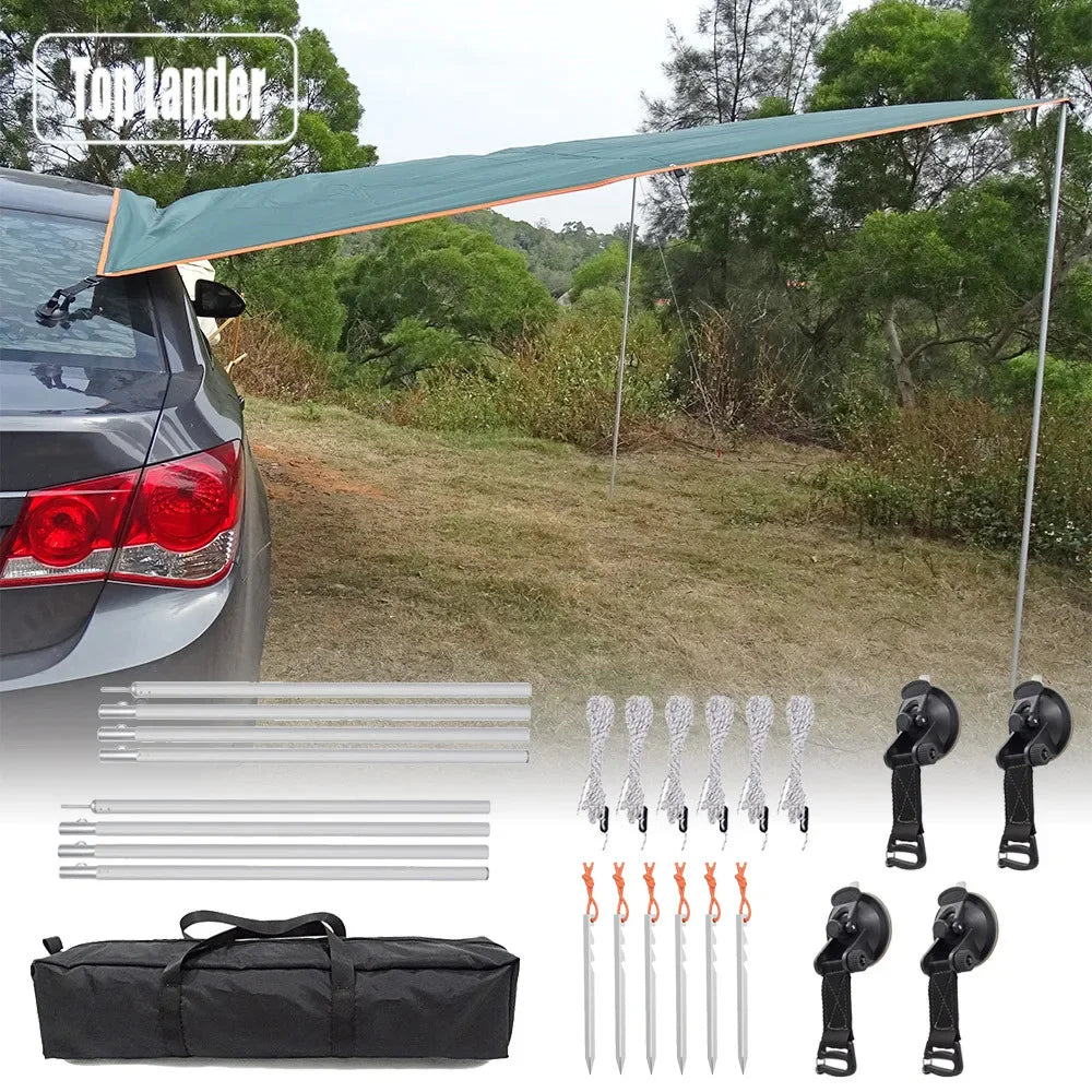 Waterproof Car Tent with Sun Protection and Anchoring