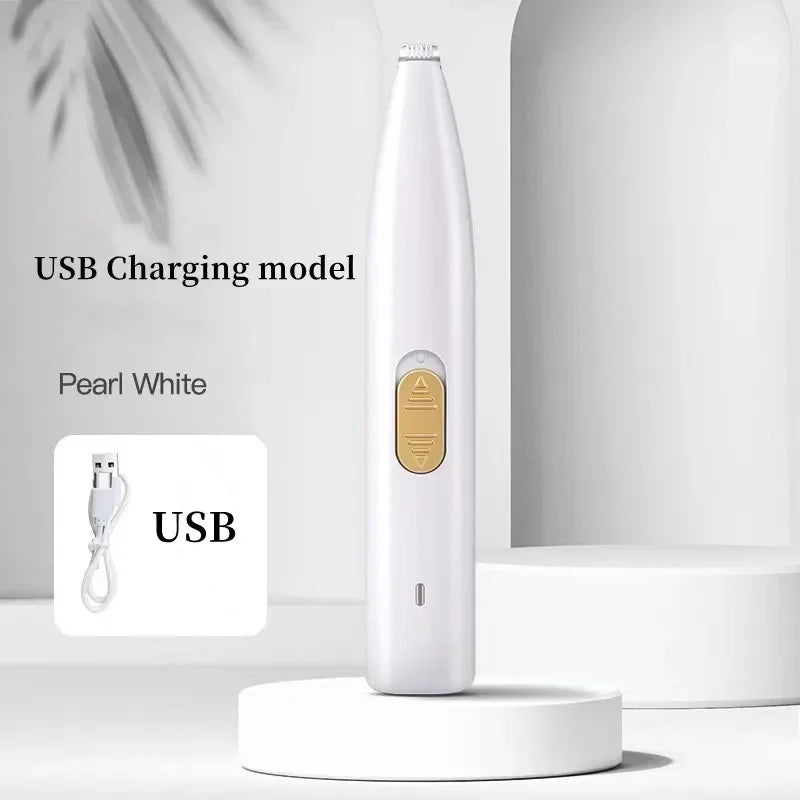 Electric Pet Trimmer for Cats & Dogs – Quiet USB Trimmer