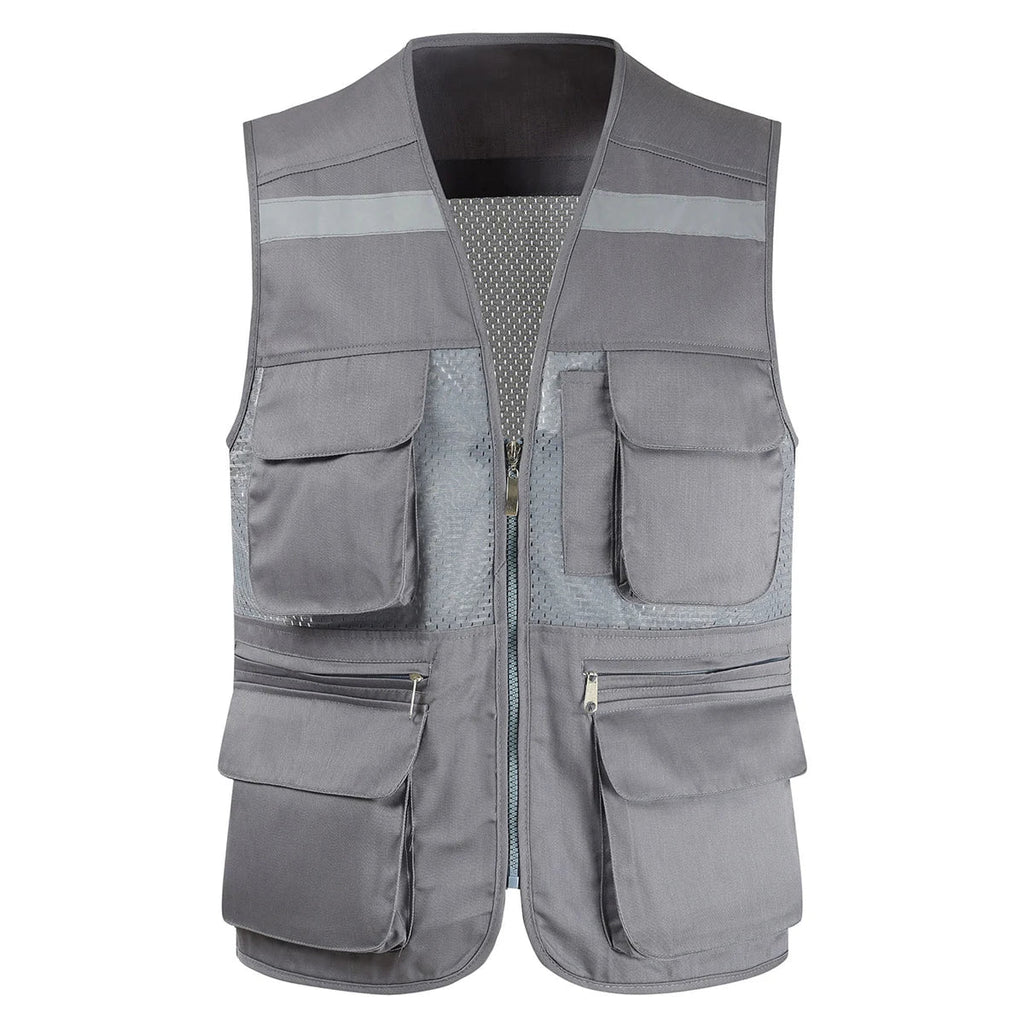 Breathable Mesh Fishing Vest with Multiple Pockets