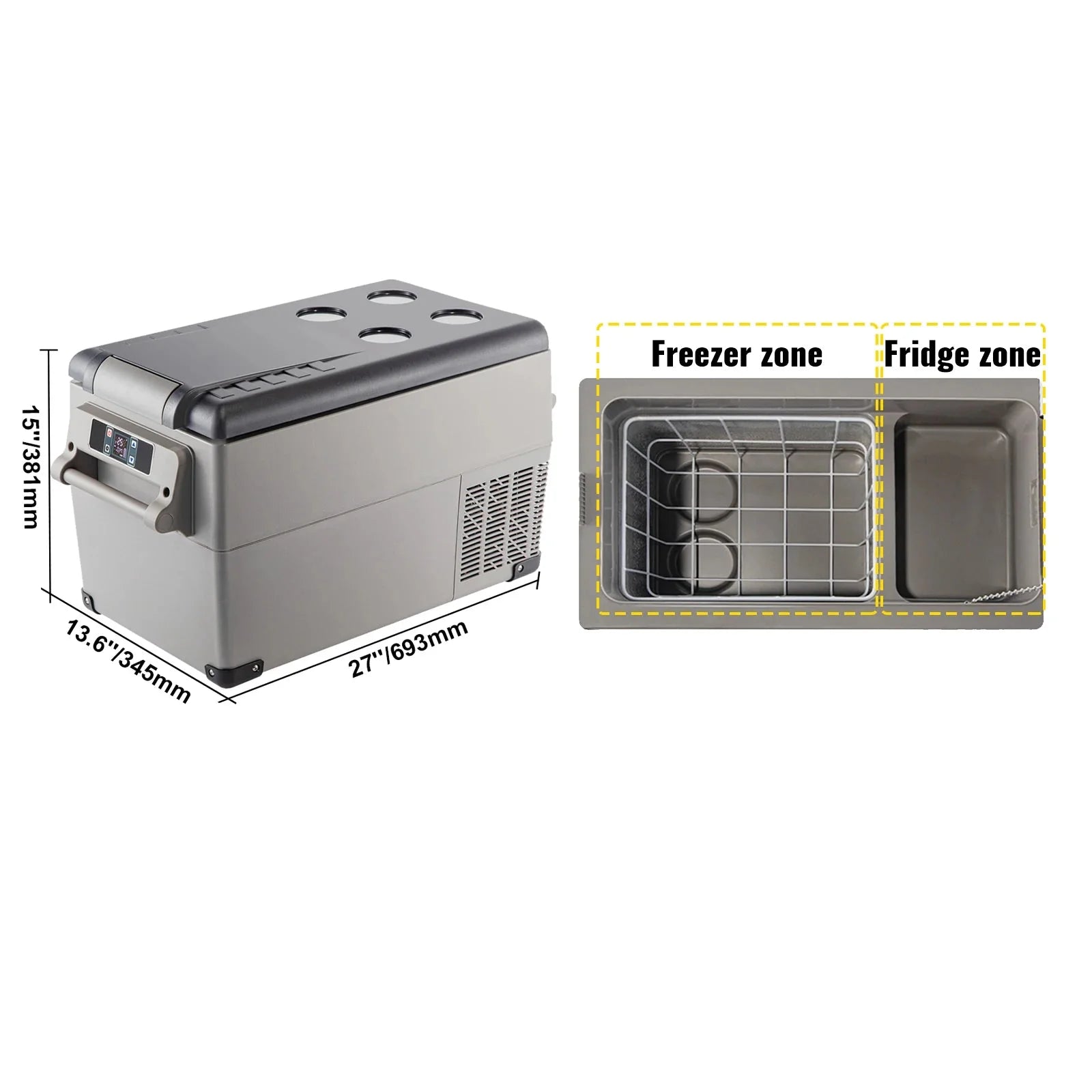 Portable Car Fridge Keep Your Food & Drinks Cold on the Go 20-55L
