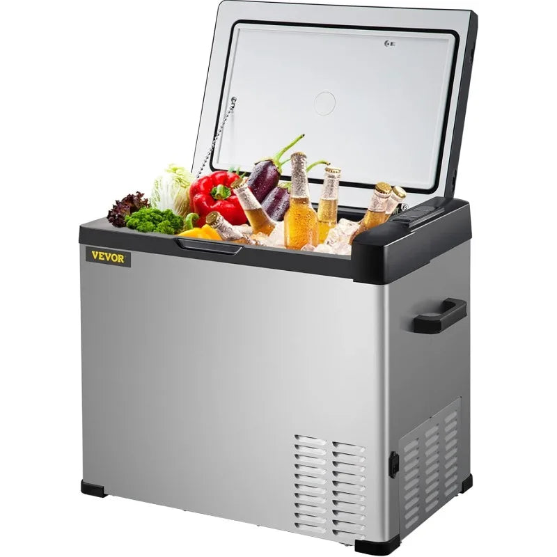 12V/24V Portable Fridge Versatile for Home Car  or Outdoor Adventures