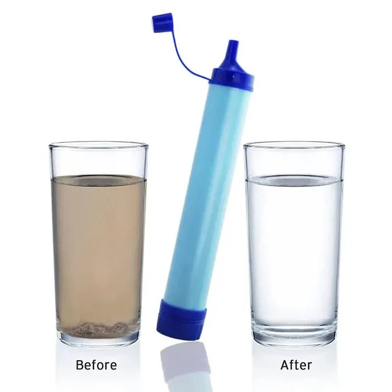 PureFlow Outdoor Straw: 4-Stage Camping Water Filter