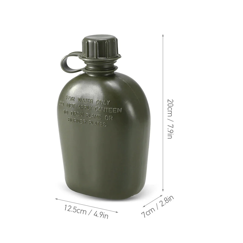 1L Military Canteen Bottle with Cover