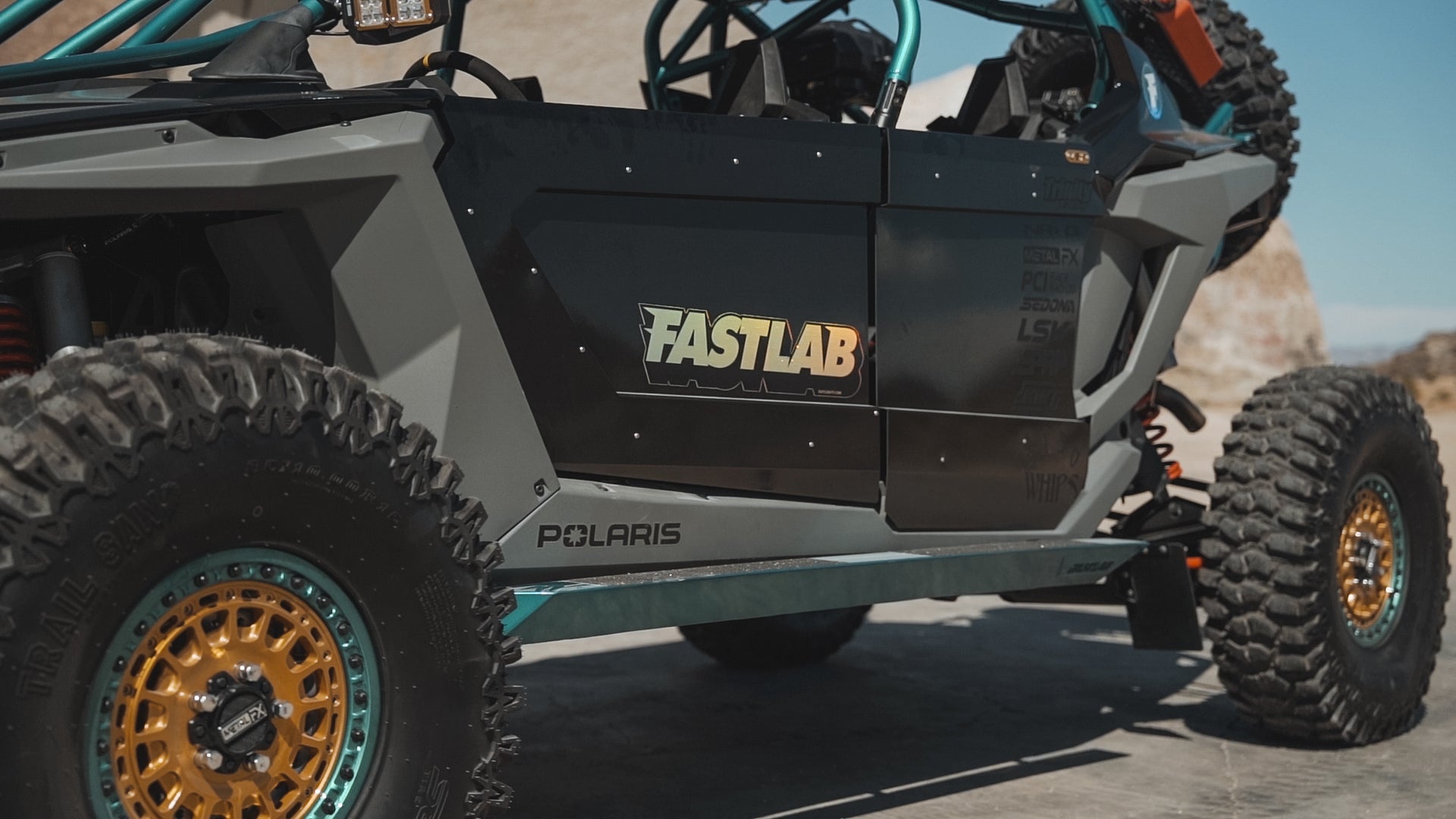 FastLab UTV Rock Slider Steps for Polaris RZR Pro R / Turbo R / Pro XP 4 Seat