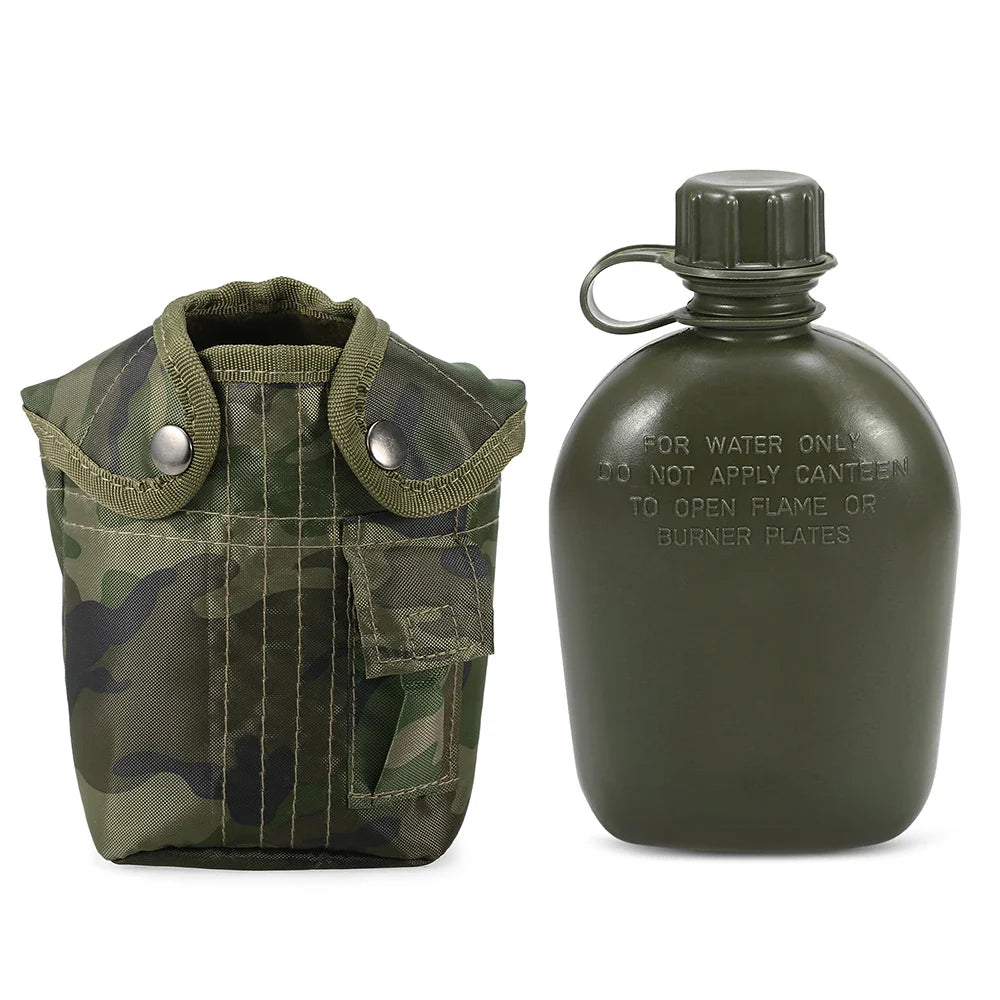 1L Military Canteen Bottle with Cover