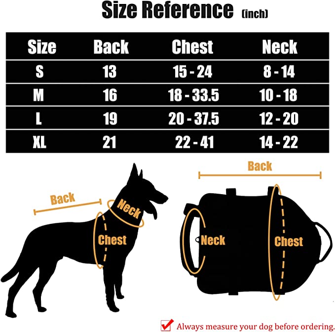 Tactical K9 Harness - Full Size - OCP